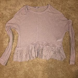 American Eagle - pink long sleeve top